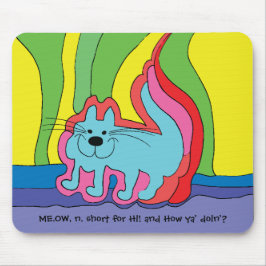 Alfombrilla De Ratón Mousepad "Toon/MEOW Hi"