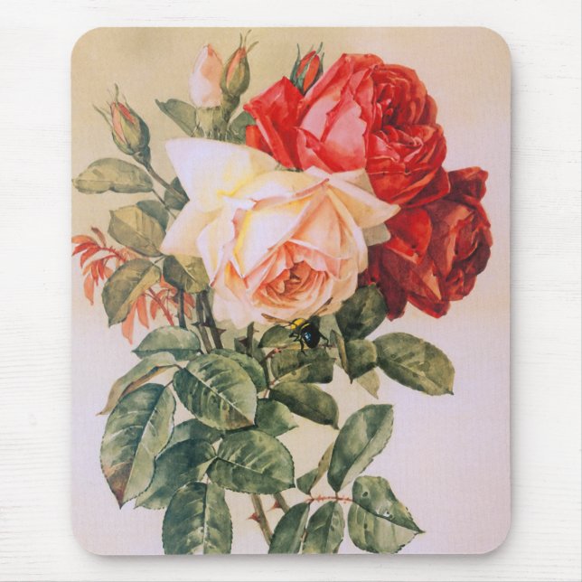 Alfombrilla De Ratón Mousepad, tres Rosas (Frente)