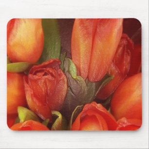 Alfombrilla De Ratón Mousepad - Tulipanes rojos