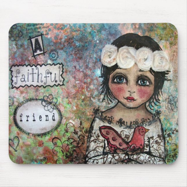 Alfombrilla De Ratón Mousepad un amigo fiel (Frente)