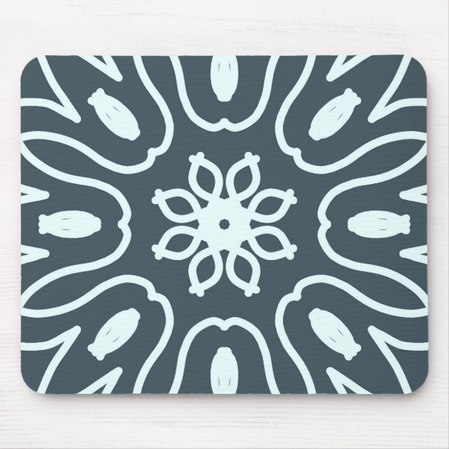 Alfombrilla De Ratón Mousepad, un elegante diseño floral clásico (Frente)