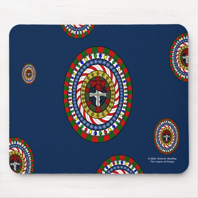 Alfombrilla De Ratón Mousepad, un Navidad lúdico (Frente)