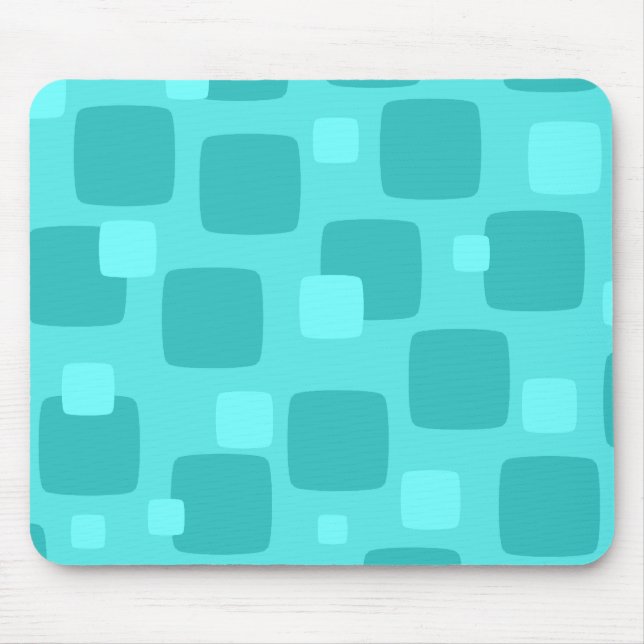 Alfombrilla De Ratón Mousepad verde azulado retro (Frente)