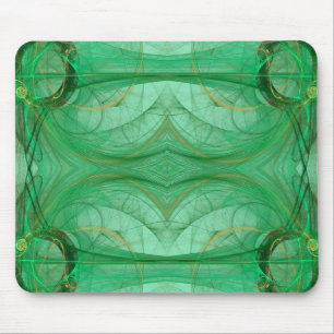 Alfombrilla De Ratón Mousepad verde fractal