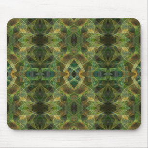 Alfombrilla De Ratón Mousepad verde fractal