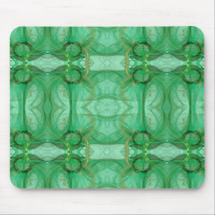 Alfombrilla De Ratón Mousepad verde fractal