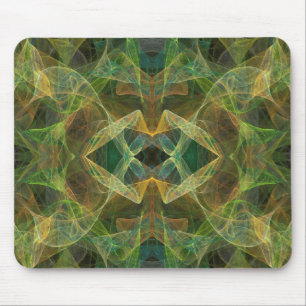Alfombrilla De Ratón Mousepad verde fractal
