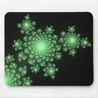 Alfombrilla De Ratón Mousepad verde fractal