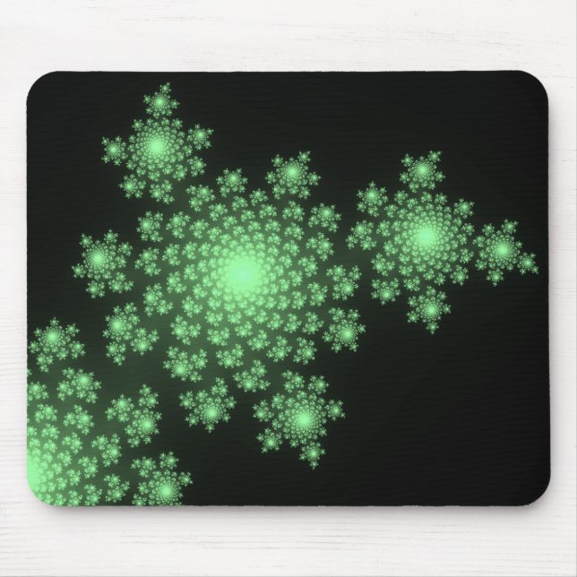 Alfombrilla De Ratón Mousepad verde fractal (Frente)