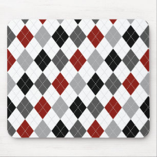 Alfombrilla De Ratón Mousepad verde negro, gris, rojo y blanco