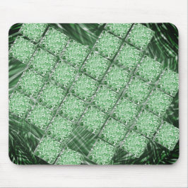 Alfombrilla De Ratón MousePad verde oliva com quadros 'faltando'