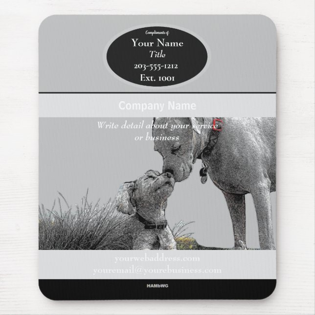 Alfombrilla De Ratón Mousepad Veterinario HAMbyWG (Frente)