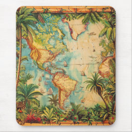 Alfombrilla De Ratón Mousepad-Vintage Atlas Collection Mousepad