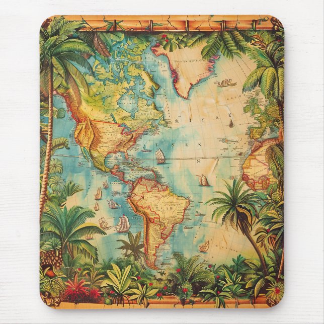 Alfombrilla De Ratón Mousepad-Vintage Atlas Collection Mousepad (Frente)