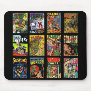Alfombrilla De Ratón Mousepad Vintage Comic Book Coverage