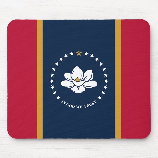 Alfombrilla De Ratón Mousepad with Flag of Mississippi State, USA (Frente)