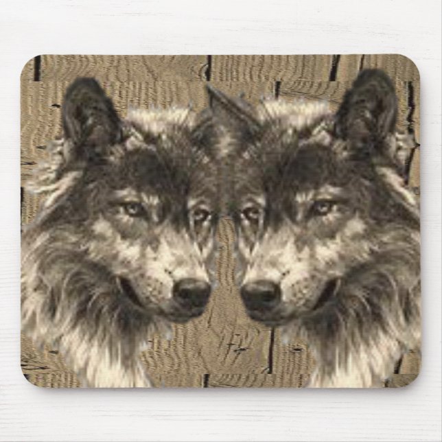 Alfombrilla De Ratón Mousepad Wolf (Frente)