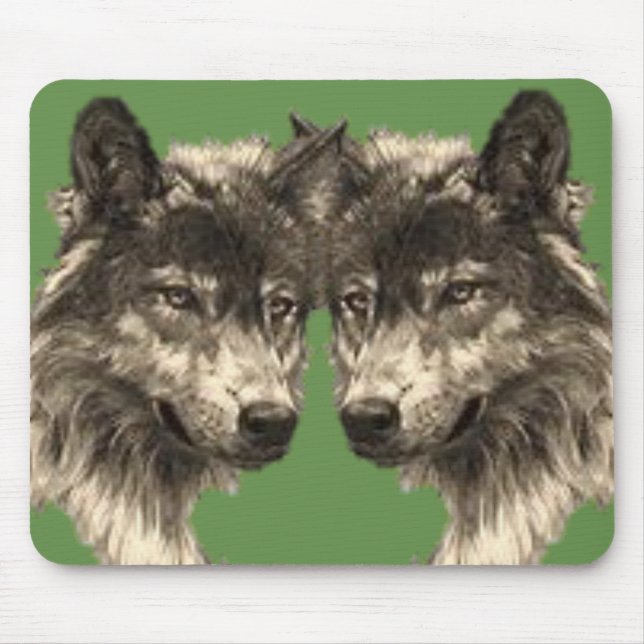 Alfombrilla De Ratón Mousepad Wolf (Frente)