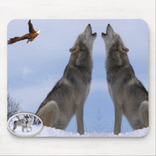 Alfombrilla De Ratón Mousepad Wolf