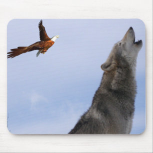 Alfombrilla De Ratón Mousepad Wolf
