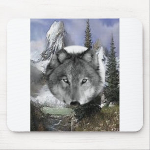 Alfombrilla De Ratón Mousepad Wolf