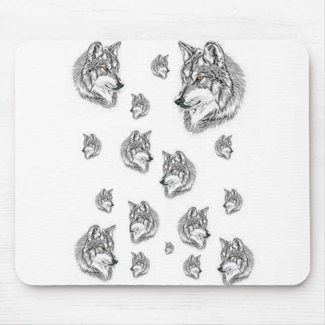 Alfombrilla De Ratón Mousepad Wolf (Frente)