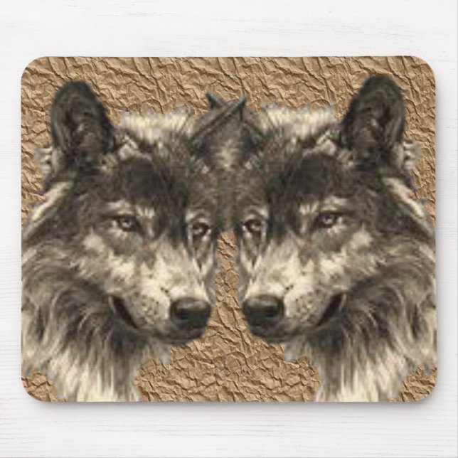 Alfombrilla De Ratón Mousepad Wolf (Frente)