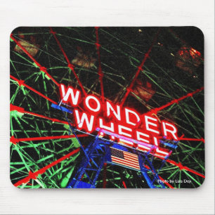 Alfombrilla De Ratón Mousepad "Wonder Wheel Neon"