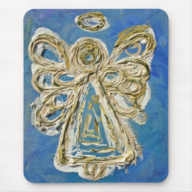 Alfombrilla De Ratón Mousepads Angel Guardian Azul (Frente)