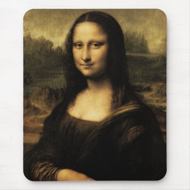 Alfombrilla De Ratón Mousepads Arte vintage Monalisa Grande (Frente)