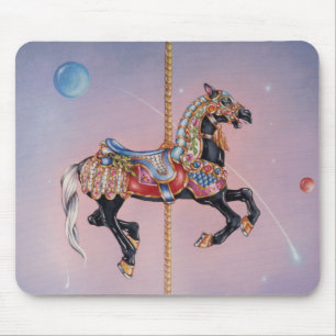 Alfombrilla De Ratón Mousepads - Caballo de Carrusel de Petaluma 1