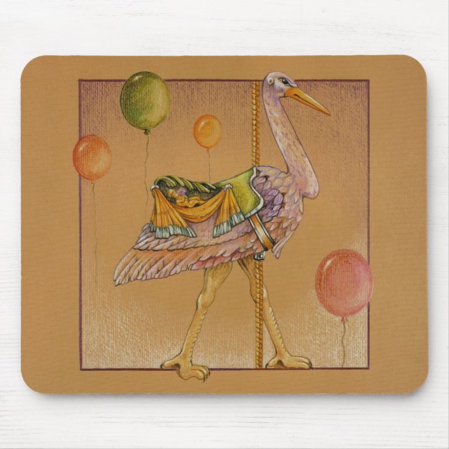 Alfombrilla De Ratón Mousepads - Cigüeña de carrusel (Frente)