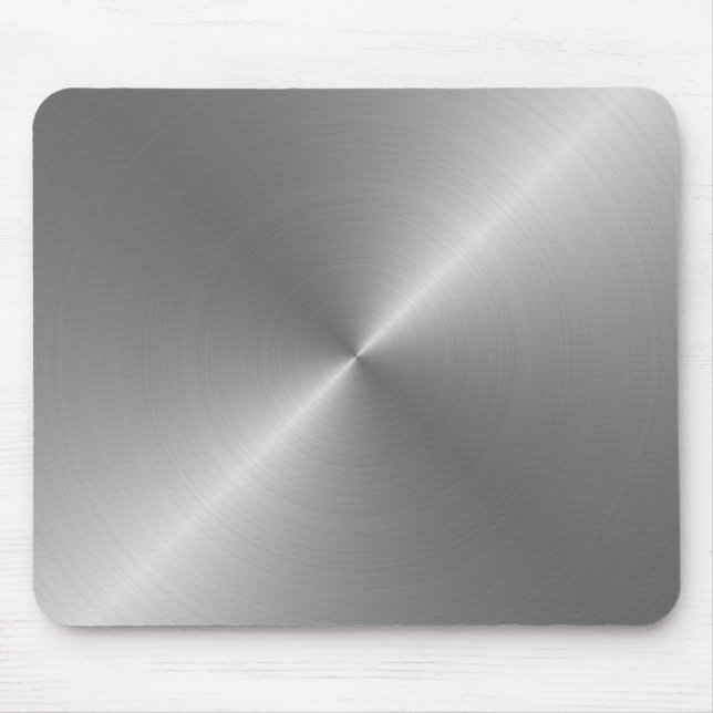 Alfombrilla De Ratón Mousepads con la textura metálica de plata (Frente)