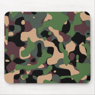 Alfombrilla De Ratón Mousepads con un diseño militar del camuflaje