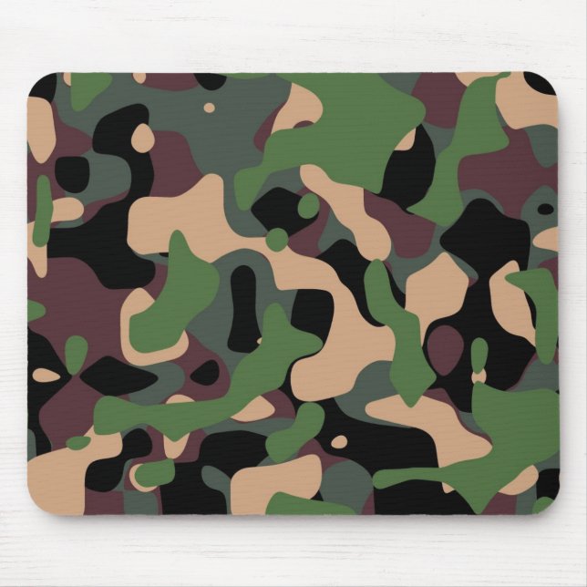 Alfombrilla De Ratón Mousepads con un diseño militar del camuflaje (Frente)