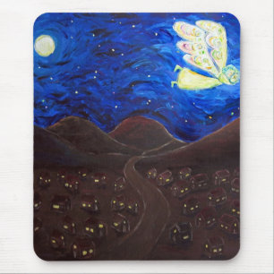 Alfombrilla De Ratón Mousepads de arte Angel Guardian de la Luz Blanca