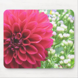 Alfombrilla De Ratón Mousepads de fotos de Dahlia Roja