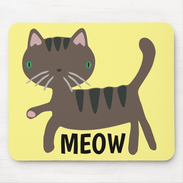 Alfombrilla De Ratón Mousepads de gato curado (Frente)