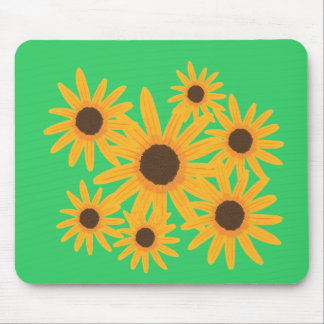 Alfombrilla De Ratón Mousepads de pintura de girasol amarillo