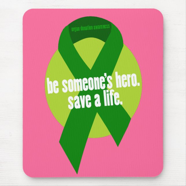 Alfombrilla De Ratón Mousepads de sensibilización sobre donación de órg (Frente)