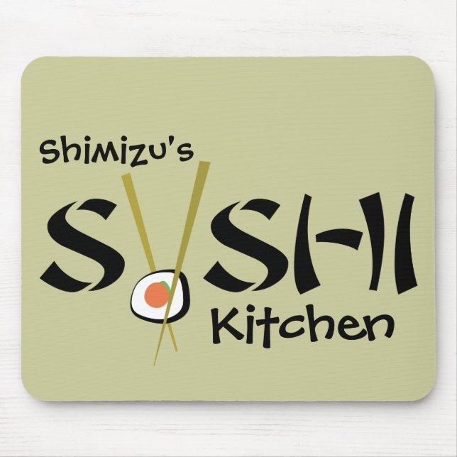 Alfombrilla De Ratón Mousepads orgánicos de sushi crudo (Frente)