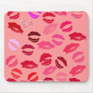 Alfombrilla De Ratón Mousepads - Regalos Día de San Valentín - Besos y 