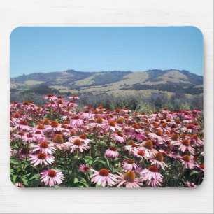 Alfombrilla De Ratón Mousepta de campo de flor rosa