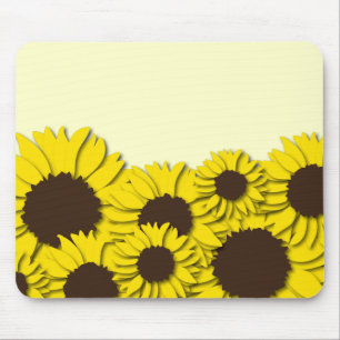 Alfombrilla De Ratón Mousepta de campo de girasol