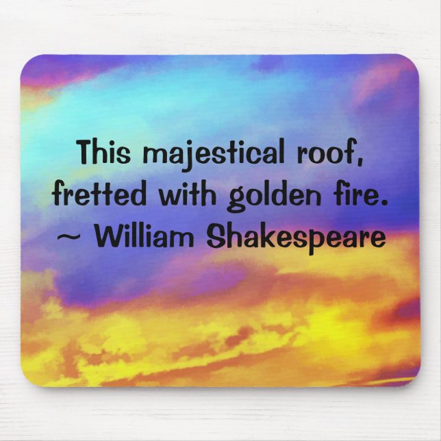 Alfombrilla De Ratón Mousepta del cielo dorado (Frente)