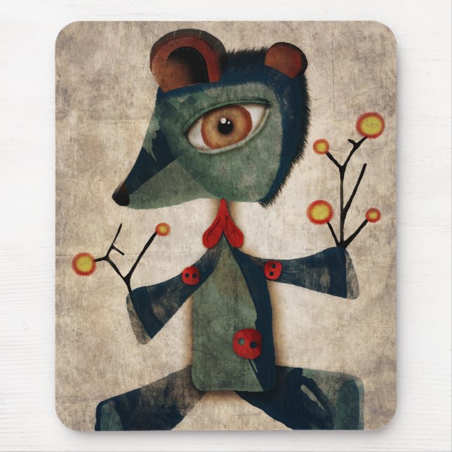 Alfombrilla De Ratón Mousepta del oso viejo Teddy (Frente)