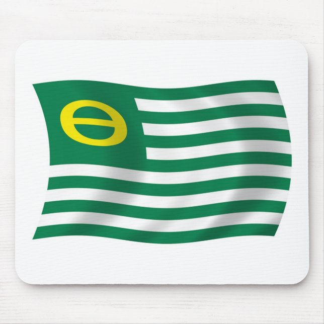Alfombrilla De Ratón Movimiento de Ecología Bandera Mousepad (Frente)