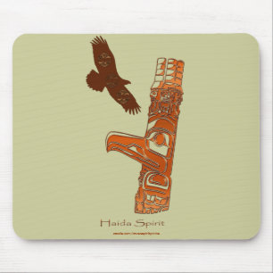 Alfombrilla De Ratón Movimiento Haida Eagle y Totem Pole