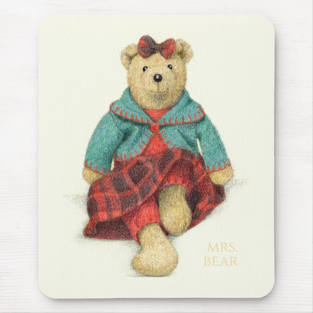 Alfombrilla De Ratón MRS. almohadilla del ratón BEAR (Frente)
