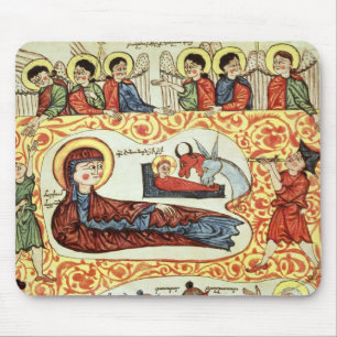 Alfombrilla De Ratón Ms 404 fol.1v la natividad, de un evangelio